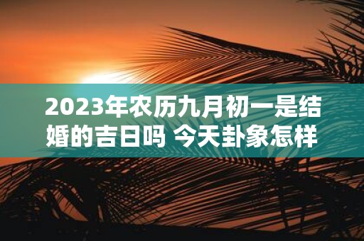2025年农历九月初一是结婚的吉日吗 今天卦象怎样