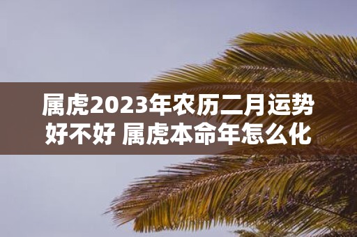属虎2025年农历二月运势好不好 属虎本命年怎么化解