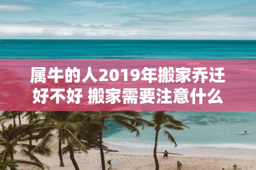 属牛的人2019年搬家乔迁好不好 搬家需要注意什么