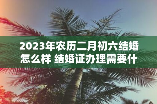 2025年农历二月初六结婚怎么样 结婚证办理需要什么材料