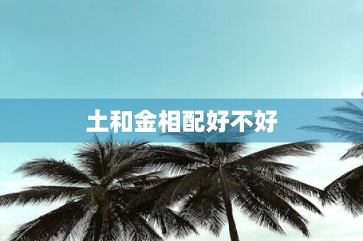 土和金相配好不好