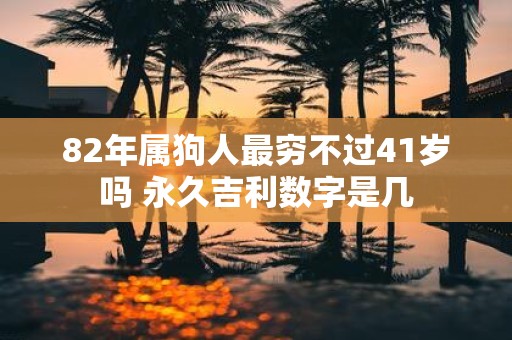82年属狗人最穷不过41岁吗 永久吉利数字是几