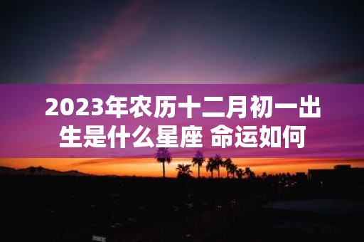 2025年农历十二月初一出生是什么星座 命运如何