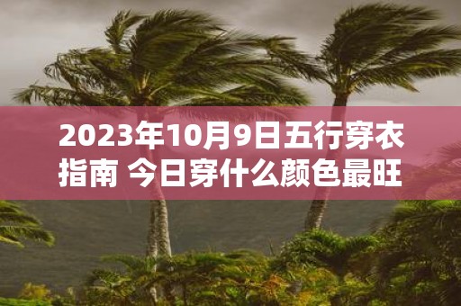 2025年10月9日五行穿衣指南 今日穿什么颜色最旺运