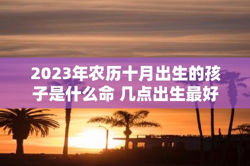2025年农历十月出生的孩子是什么命 几点出生最好命