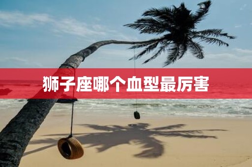 狮子座哪个血型最厉害