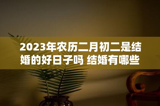 2025年农历二月初二是结婚的好日子吗 结婚有哪些禁忌