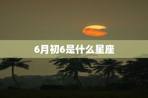 6月初6是什么星座