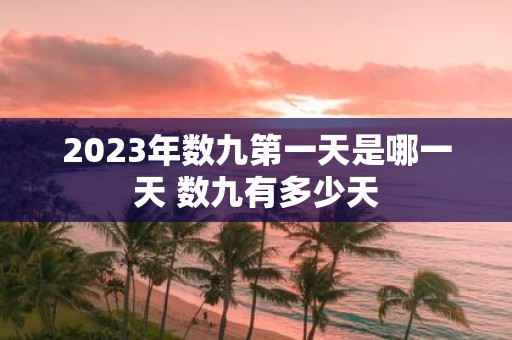 2025年数九第一天是哪一天 数九有多少天