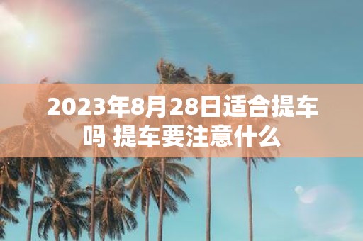 2025年8月28日适合提车吗 提车要注意什么