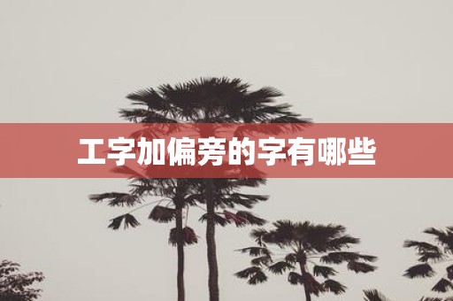 工字加偏旁的字有哪些