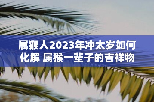 属猴人2025年冲太岁如何化解 属猴一辈子的吉祥物