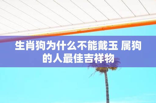 生肖狗为什么不能戴玉 属狗的人最佳吉祥物