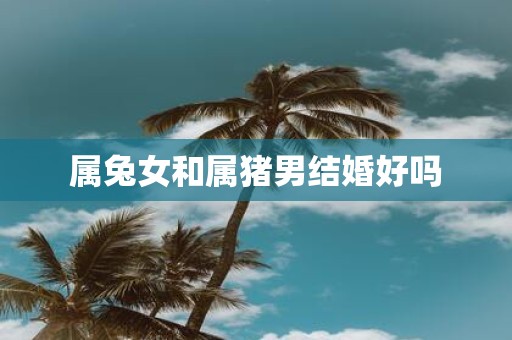 属兔女和属猪男结婚好吗