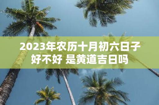 2025年农历十月初六日子好不好 是黄道吉日吗