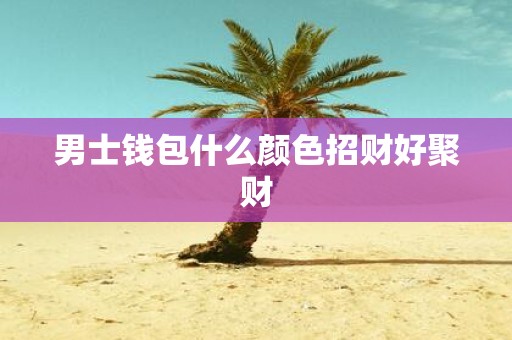 男士钱包什么颜色招财好聚财