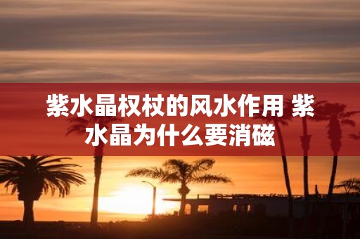 紫水晶权杖的风水作用 紫水晶为什么要消磁