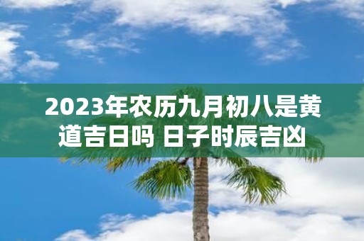 2025年农历九月初八是黄道吉日吗 日子时辰吉凶