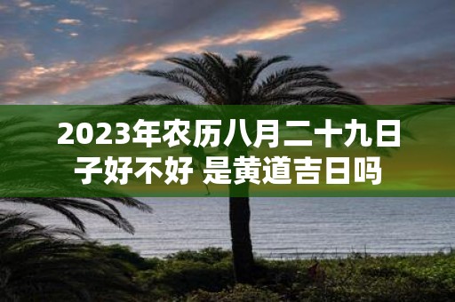 2025年农历八月二十九日子好不好 是黄道吉日吗