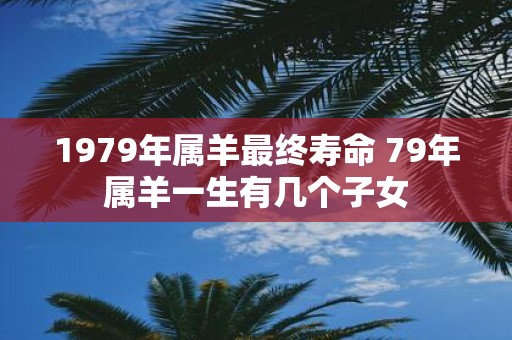 1979年属羊最终寿命 79年属羊一生有几个子女