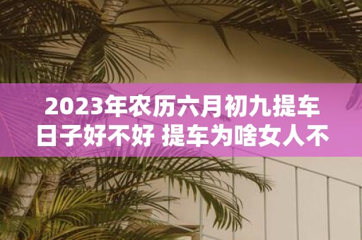 2025年农历六月初九提车日子好不好 提车为啥女人不能一起去