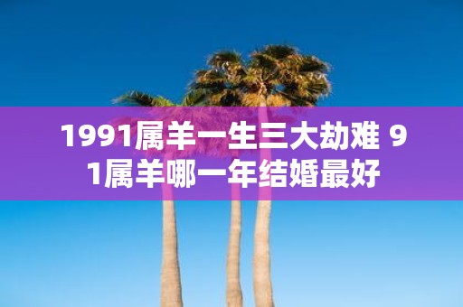 1991属羊一生三大劫难 91属羊哪一年结婚最好