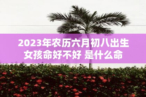 2025年农历六月初八出生女孩命好不好 是什么命