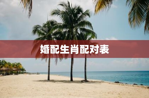 婚配生肖配对表