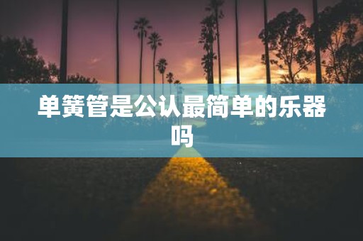 单簧管是公认最简单的乐器吗