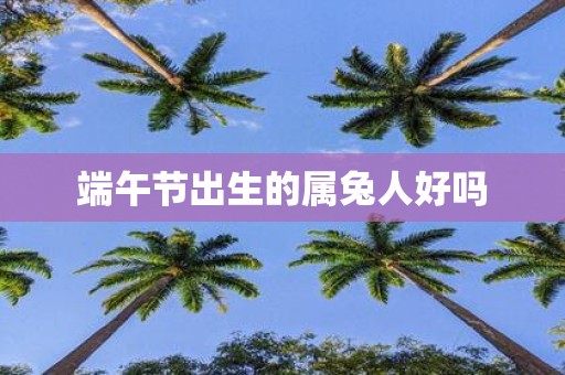 端午节出生的属兔人好吗