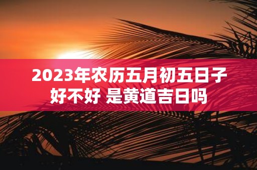 2025年农历五月初五日子好不好 是黄道吉日吗