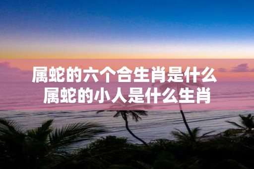 属蛇的六个合生肖是什么 属蛇的小人是什么生肖