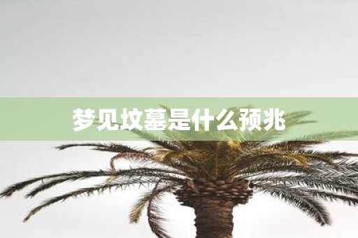 梦见坟墓是什么预兆
