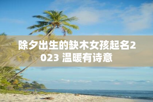 除夕出生的缺木女孩起名2025 温暖有诗意