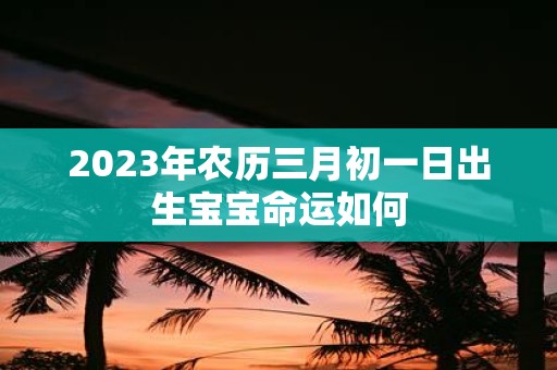 2025年农历三月初一日出生宝宝命运如何