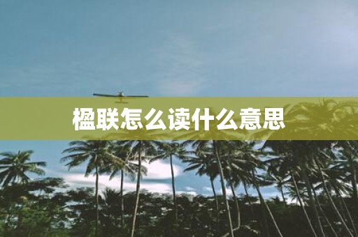 楹联怎么读什么意思