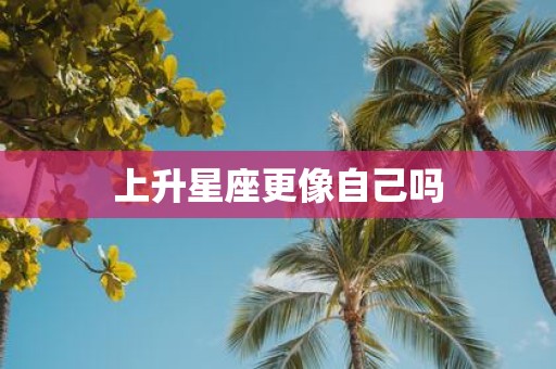 上升星座更像自己吗