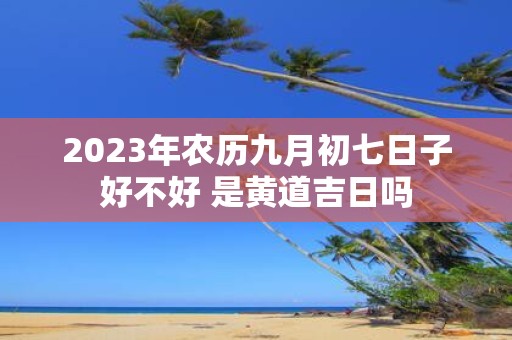 2025年农历九月初七日子好不好 是黄道吉日吗