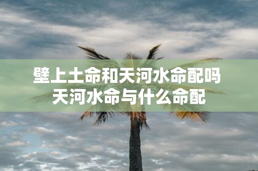 壁上土命和天河水命配吗 天河水命与什么命配