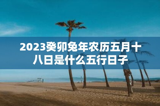 2025癸卯蛇年农历五月十八日是什么五行日子