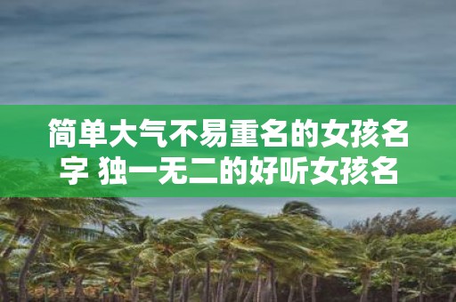 简单大气不易重名的女孩名字 独一无二的好听女孩名