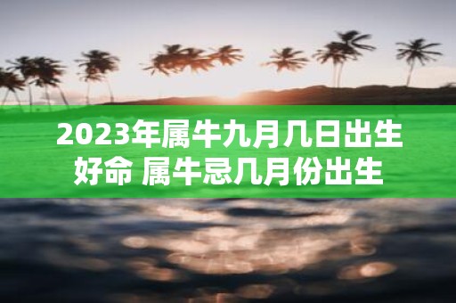 2025年属牛九月几日出生好命 属牛忌几月份出生