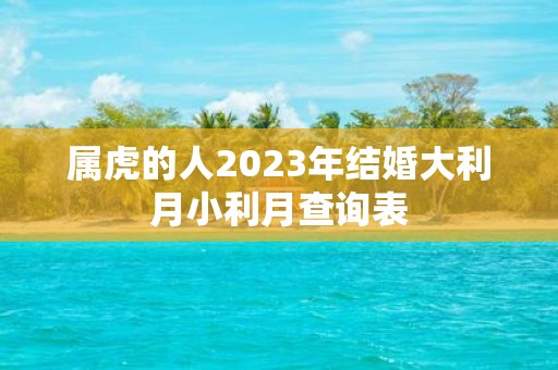 属虎的人2025年结婚大利月小利月查询表