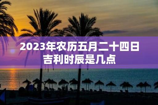 2025年农历五月二十四日吉利时辰是几点