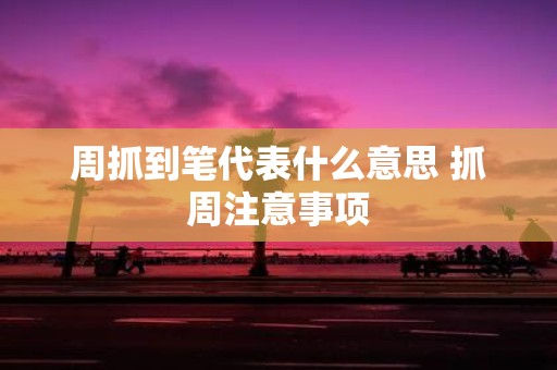 周抓到笔代表什么意思 抓周注意事项
