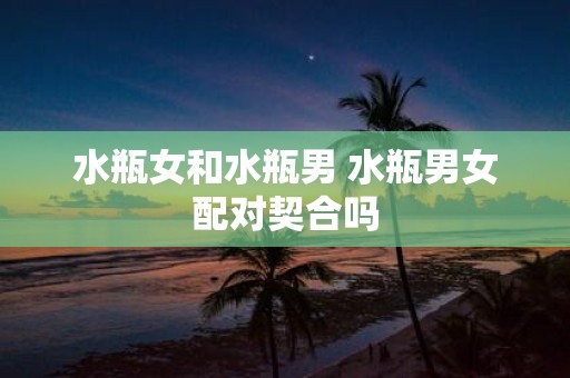 水瓶女和水瓶男 水瓶男女配对契合吗