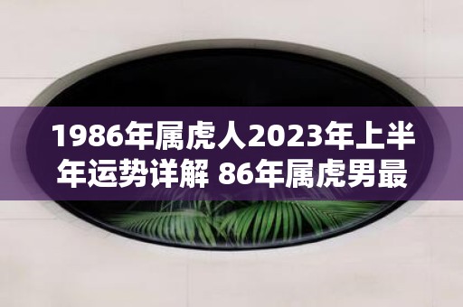 1986年属虎人2025年上半年运势详解 86年属虎男最佳婚配表