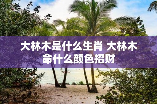 大林木是什么生肖 大林木命什么颜色招财
