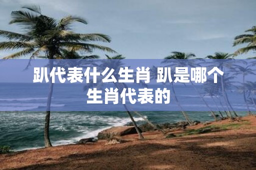趴代表什么生肖 趴是哪个生肖代表的