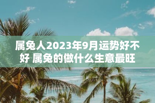属兔人2025年9月运势好不好 属兔的做什么生意最旺